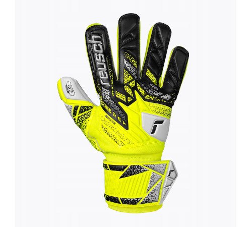 Рукавички воротарські Reusch Attrakt Grip Junior 5572815 2014 р.7,5, жовто-чорні Рукавички воротарські Reusch Attrakt Grip Junior 5572815 2014 р.7,5, жовто-чорні