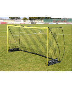 Ворота футбольні POWERSHOT QUICK FIRE FOOTBALL GOAL 240 x 120 см, чорно-жовті