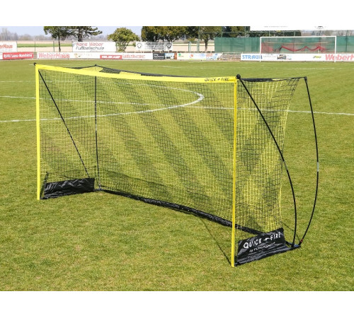 Ворота футбольні POWERSHOT QUICK FIRE FOOTBALL GOAL 240 x 120 см, чорно-жовті