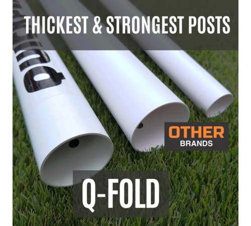 Ворота футбольні QUICKPLAY Q-FOLD 500 x 200 см, білі Ворота футбольні QUICKPLAY Q-FOLD 500 x 200 см, білі