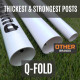Ворота футбольні QUICKPLAY Q-FOLD 500 x 200 см, білі