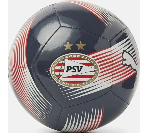 М'яч футбольний Puma PSV ESS Ball розмір 5, синьо-червоний