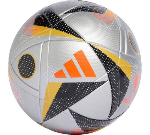 М'яч футбольний Adidas Euro24 Fussballliebe Finale IX4046 розмір 5, сіро-чорний М'яч футбольний Adidas Euro24 Fussballliebe Finale IX4046 розмір 5, сіро-чорний