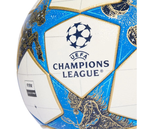 Футбольний м'яч Adidas UCL Competition 2025 розмір 5, біло-блакитний