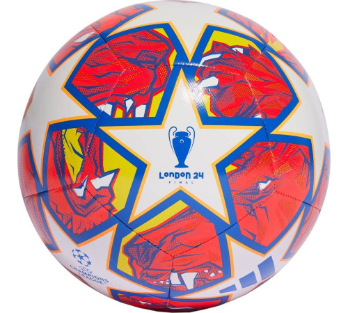 М'яч футбольний Adidas UCL TRN IN9332 розмір 4, біло-червоний М'яч футбольний Adidas UCL TRN IN9332 розмір 4, біло-червоний