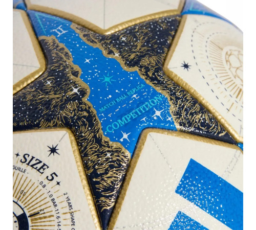 Футбольний м'яч Adidas UCL J290 25/26 League Stage розмір 4, біло-блакитний