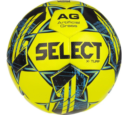 М'яч футбольний Select X-TURF v23 розмір 5, жовто-зелений
