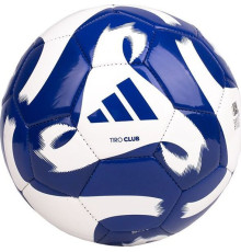 М'яч футбольний Adidas Tiro Club HZ4168 розмір 4, біло-синій