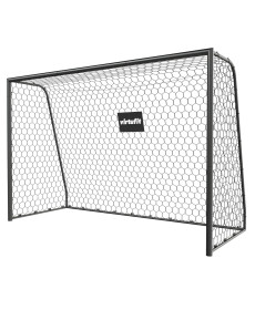 Ворота футбольні VIRTUFIT PREMIUM HEAVY DUTY 300 x 120 х 200 см, чорні