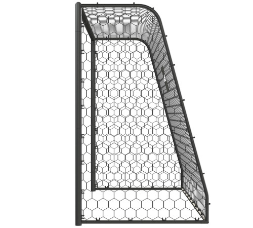 Ворота футбольні VIRTUFIT PREMIUM HEAVY DUTY 300 x 120 х 200 см, чорні