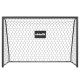 Ворота футбольні VIRTUFIT PREMIUM HEAVY DUTY 240 x 85 х 160 см, чорні