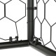 Ворота футбольні VIRTUFIT PREMIUM HEAVY DUTY 240 x 85 х 160 см, чорні