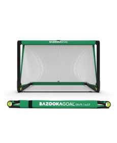 Ворота футбольні BAZOOKAGOAL 120 х 75 см, чорно-зелені