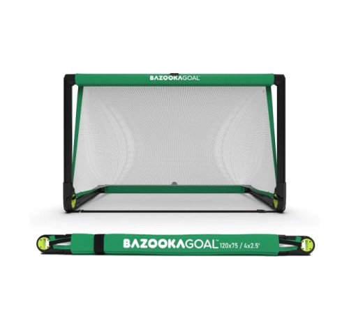 Ворота футбольні BAZOOKAGOAL 120 х 75 см, чорно-зелені Ворота футбольні BAZOOKAGOAL 120 х 75 см, чорно-зелені