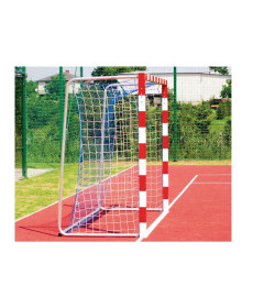 Ворота футбольні Yakimasport BR0002 300 x 200 см, біло-червоні