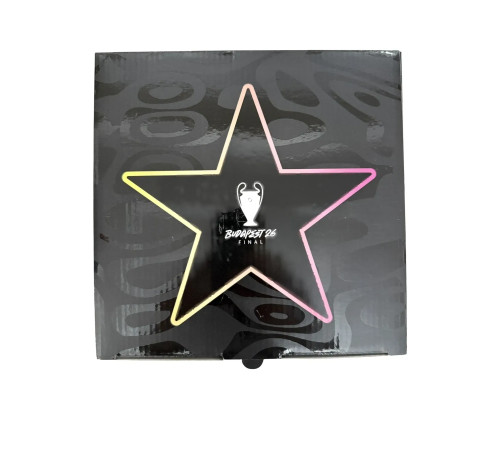 Футбольний м'яч Adidas UCL League BOX 2026 Budapest розмір 5, біло-фіолетовий