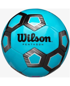 М'яч футбольний Wilson PENTAGON SB ROBL розмір 5, чорно-синій