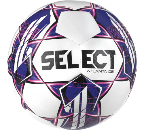 М'яч футбольний Select ATLANTA DB v23 розмір 5, біло-фіолетовий