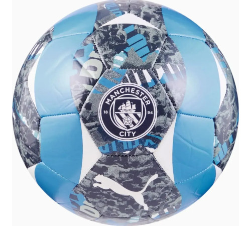 М'яч футбольний Puma MCFC Prematch Ball розмір 5, синій