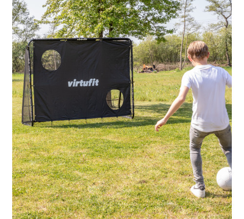 VIRTUFIT BRAMKA PIŁKARSKA PRO Z PŁACHTĄ DO STRZELANIA 220 X 170 CM