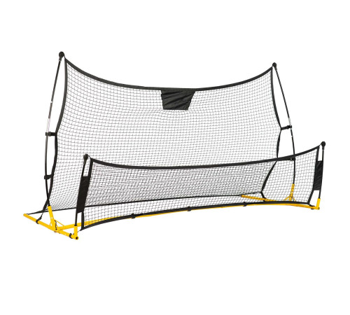 Сітка тренувальна для футболу Neo-Sport 210 х 120 х 91 см, чорно-жовта