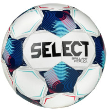 М'яч футбольний Select BRILLANT REPLICA v25 розмір 5, біло-синій
