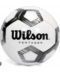 М'яч футбольний Wilson Pentagon розмір 5, чорно-білий