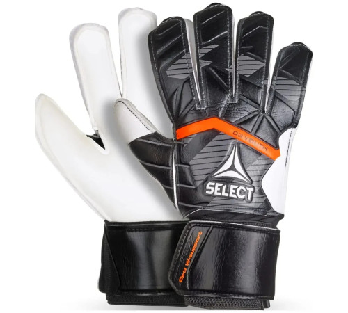 Рукавички воротарські дитячі Select GOALKEEPER GLOVES 03 YOUTH v25 розмір 6 (16,5 см), чорно-білі