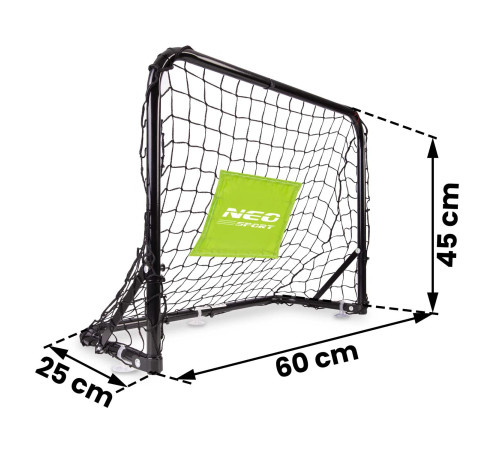 Ворота футбольні Neo-Sport NS-461 60 x 45 x 25 см, чорні