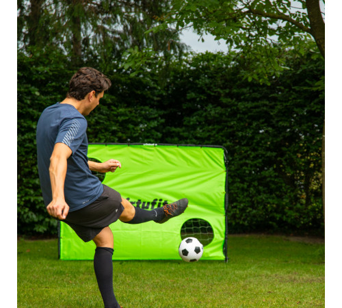VIRTUFIT BRAMKA PIŁKARSKA Z PŁACHTĄ DO STRZELANIA 215 X 150 CM