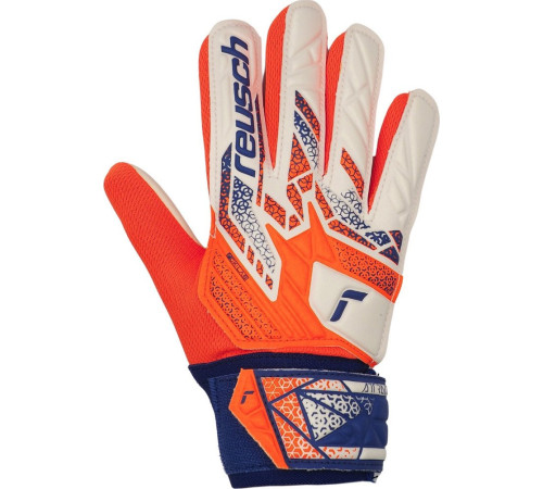 Рукавички воротарські Reusch Attrakt Starter Solid Junior 5572513 2500 р.8, біло-помаранчеві Рукавички воротарські Reusch Attrakt Starter Solid Junior 5572513 2500 р.8, біло-помаранчеві