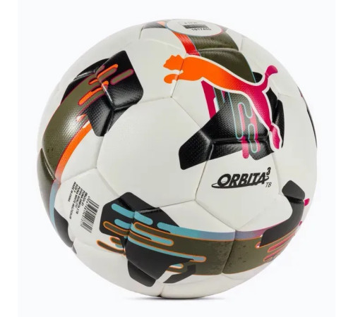 М'яч футбольний Puma Orbita 3 TB (FIFA Quality) розмір 5, біло-чорний