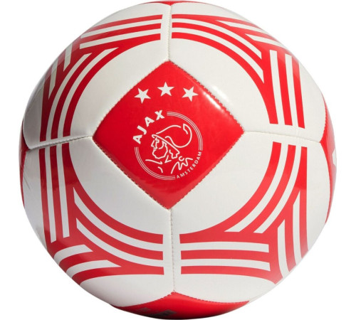 М'яч футбольний Adidas Ajax Amsterdam Home Club IP7027 розмір 5, червоно-білий М'яч футбольний Adidas Ajax Amsterdam Home Club IP7027 розмір 5, червоно-білий