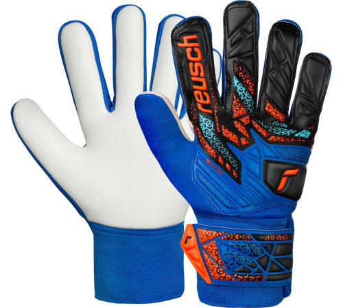 Рукавички воротарські Reusch Attrakt Starter Solid Junior 5572514 4467 р.5,5, синьо-чорні Рукавички воротарські Reusch Attrakt Starter Solid Junior 5572514 4467 р.5,5, синьо-чорні