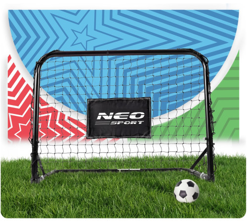 Ворота футбольні Neo‑Sport NS‑486 60 х 45 х 25 см, чорні