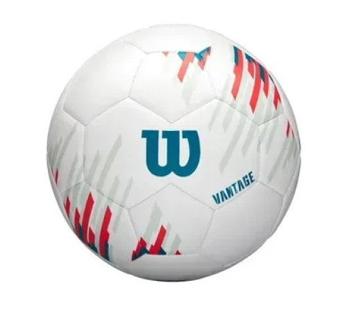 М'яч футбольний NCAA VANTAGE SB розмір 5, біло-червоний