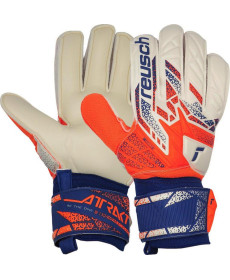 Рукавички воротарські Reusch Attrakt Solid 5570516 2500 р.7,5, біло-помаранчеві