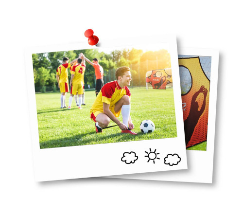 Ворота футбольні Neo‑Sport NS‑492 183 х 122 х 61 см, чорні