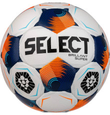 М'яч футбольний SELECT BRILLANT SUPER UKRAINE FIFA розмір 5, біло-синій
