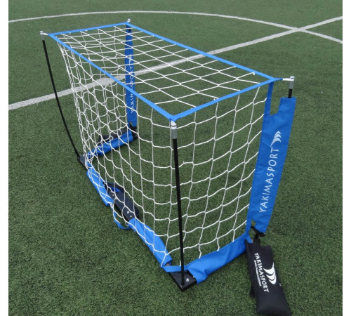 Ворота футбольні YakimaSport MINI UNI 120 х 80 см, синьо-білі Ворота футбольні YakimaSport MINI UNI 120 х 80 см, синьо-білі