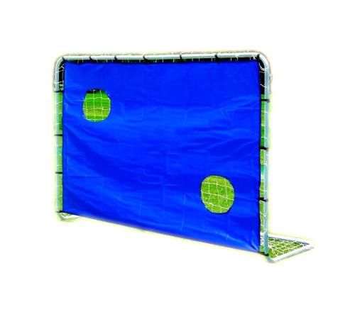 Ворота футбольні MASTER 182 x 122 x 61 см, сіро-сині