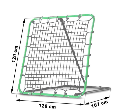 Тренувальна рамка, ребоундер Neo-Sport 120 x 120 см
