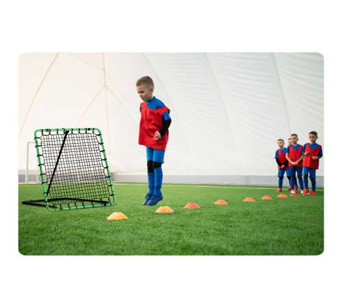 Сітка тренувальна для футболу Neo-Sport Rebounder 120 x 120 см, чорно-зелена Сітка тренувальна для футболу Neo-Sport Rebounder 120 x 120 см, чорно-зелена