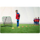 Сітка тренувальна для футболу Neo-Sport Rebounder 120 x 120 см, чорно-зелена