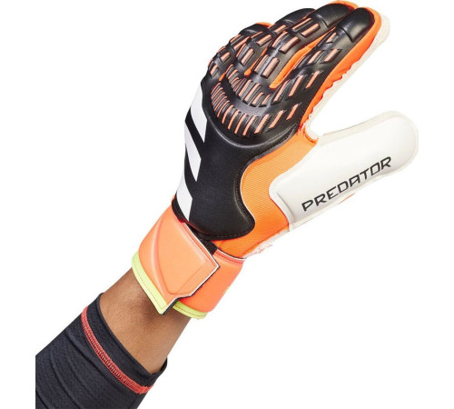 Рукавички воротарські Adidas Predator Glove Match Fingersave IQ4037 р. 9,5, різнокольорові