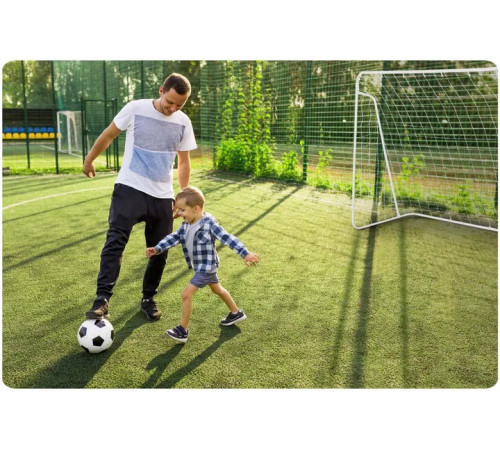 Ворота футбольні Neo‑Sport NS-1456 300 х 200 х 120 см, білі