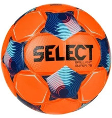 М'яч футбольний Select BRILLANT SUPER FIFA TB v25 розмір 5, оранжево-синій