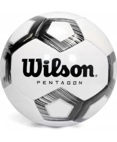 М'яч футбольний Wilson Pentagon розмір 5, біло-чорний
