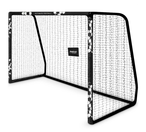 Ворота футбольні Neo‑Sport Hexagon NS‑472 300 х 200 х 120 см, чорні