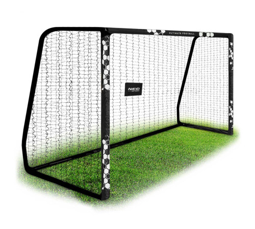 Ворота футбольні Neo‑Sport Hexagon NS‑472 300 х 200 х 120 см, чорні